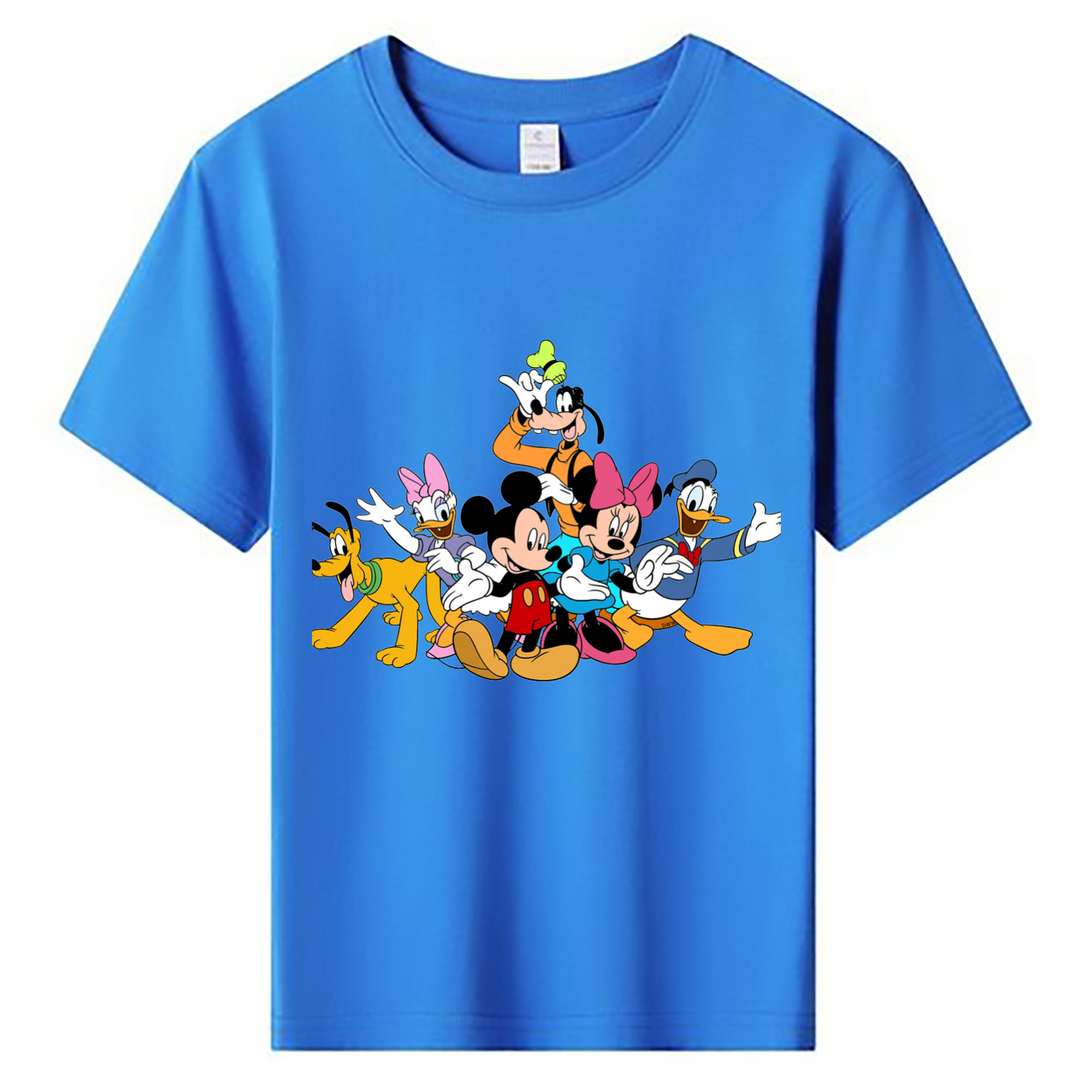 ミッキーマウス Mickey Mouse 綿100％キッズTシャツ（フロントプリント）